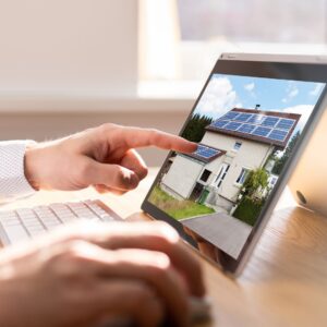 home listing on tablet