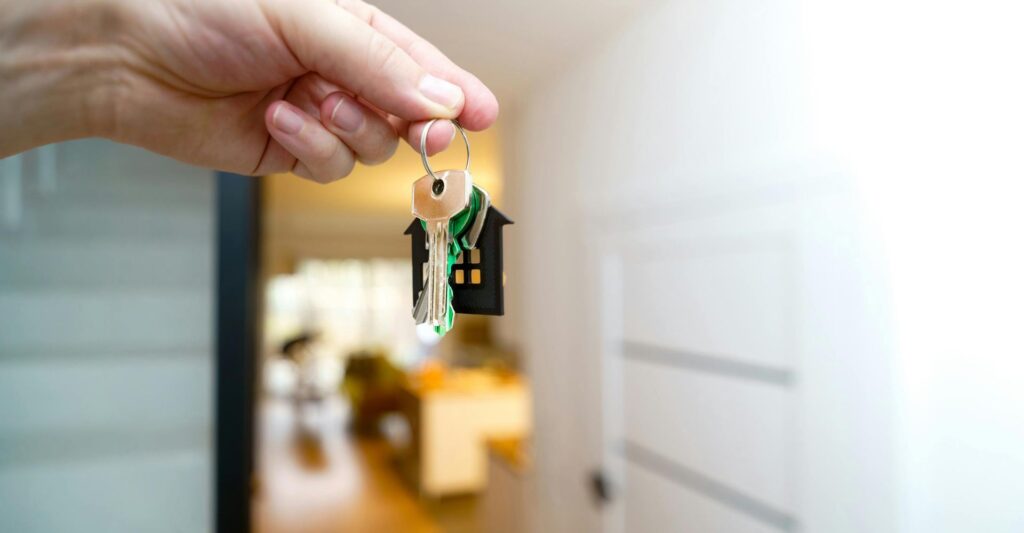 key in door