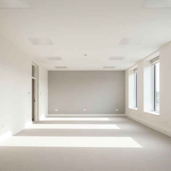 A clean and neutral-colored wall, representing a blank canvas for a new business.